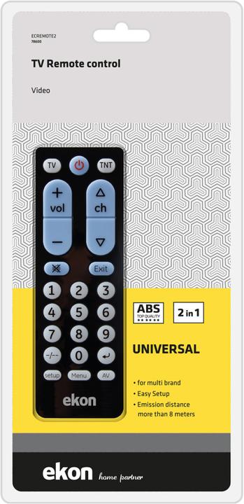 Immagine prodotto Ekon Telecomando universale 2 in 1 multimarca (Telecomando universale)