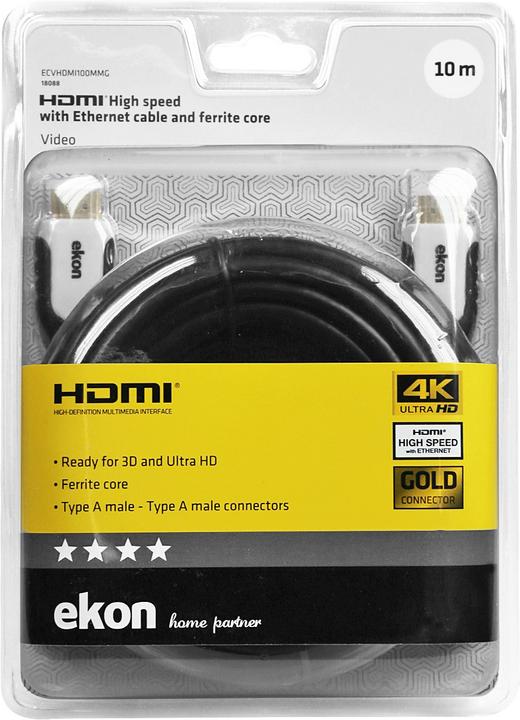 Image du produit Ekon HDMI (Typ A) — HDMI (Typ A) (10 m)
