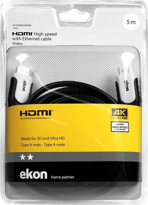 Produktbild Ekon HDMI (Typ A) — HDMI (Typ A) (5 m)