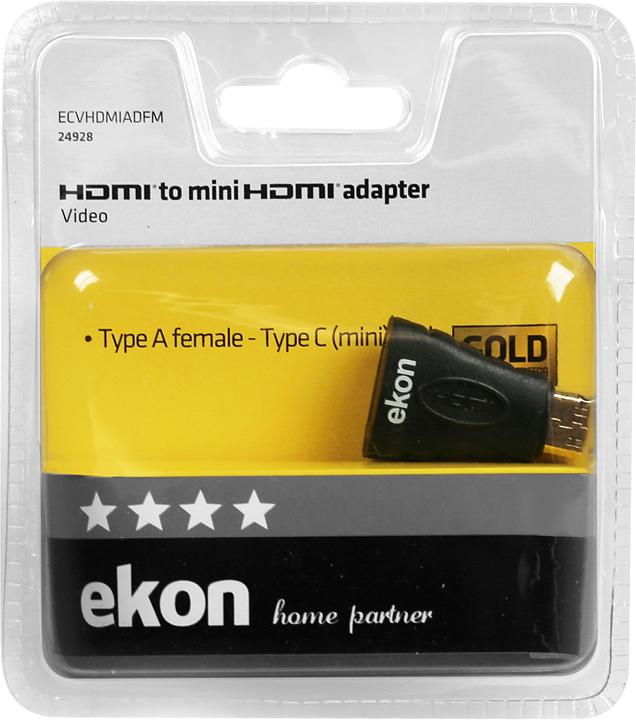 Produktbild Ekon mini HDMI (Typ C) — HDMI (Typ A) (HDMI, Mini HDMI)