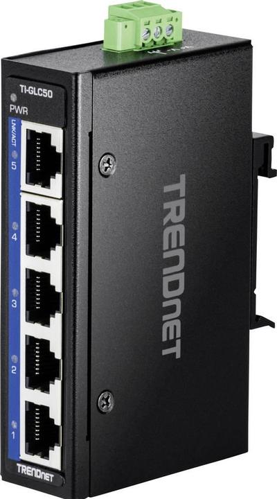 Actual product image Trendnet TI-GLC50 5-Port Gigabit Industrial DIN-Rail Mini (5 ports)
