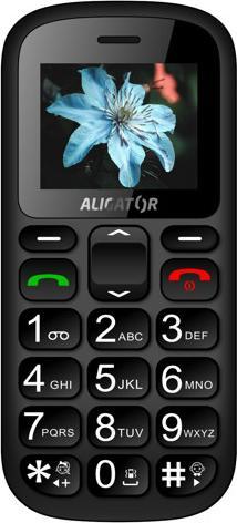 Image du produit Aligator A321 Senior Black, Grey Senior phone (1.80", 2G)