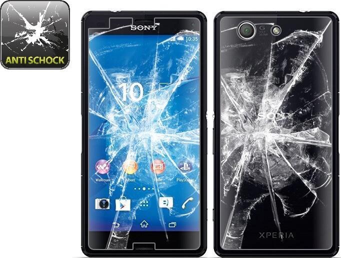 Actual product image Protectorking 4x Panzerfolie Anti-Shock HD Klar (4 Piece, Sony Xperia Z3 Compact)