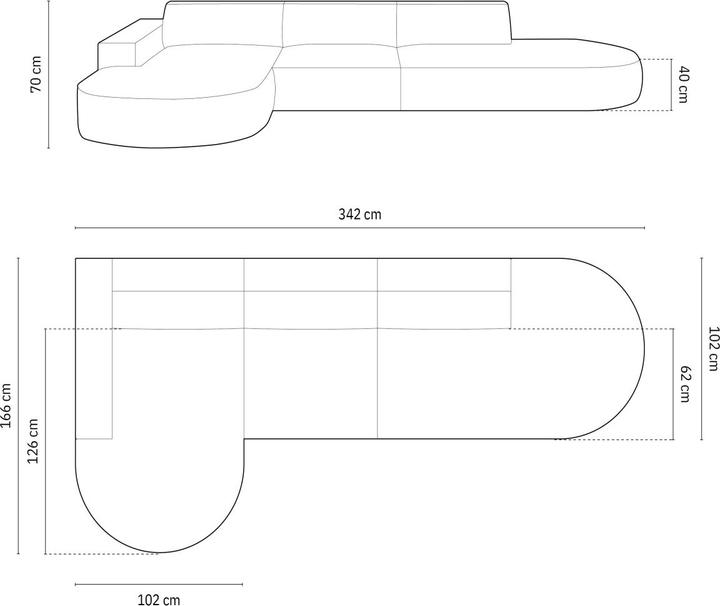 Actual product image Micadoni Jodie (Corner sofa)