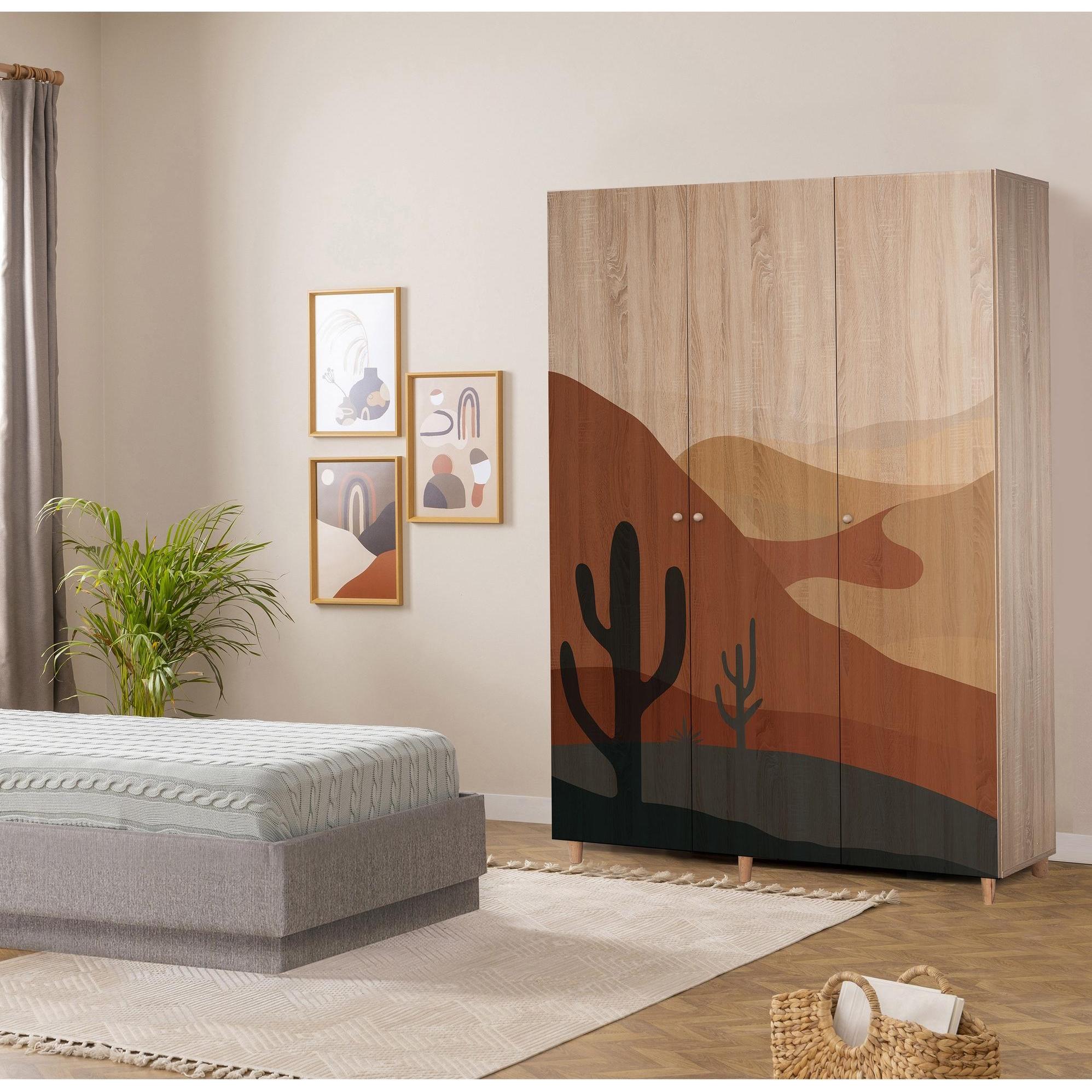 Thumbnail - Homitis, Kleiderschrank, Lena (135 x 192 x 52 cm)