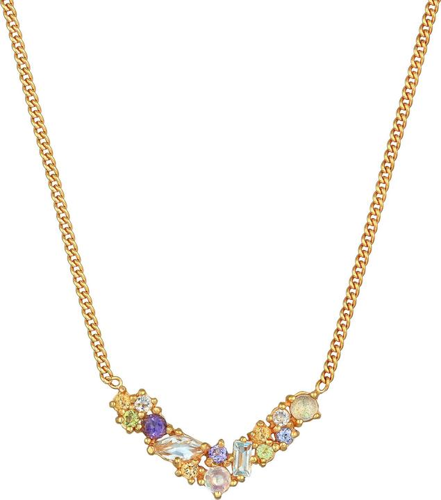 Immagine prodotto Elli Collana PREMIUM Pietra di luna Topazio Ametista Argento 925 (Argento 925 placcato oro, Labradorite, Pietra lunare, olivina, Citrino, Ametista, Topazio, 42 cm)