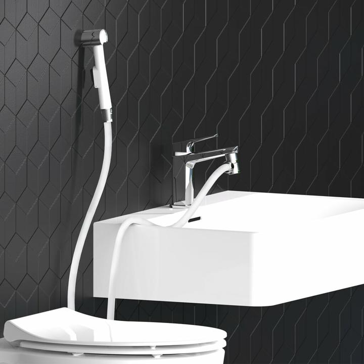 Actual product image Eisl Shower head Bathroom washbasin shower White Water-saving seal DX25W-A (1 Beam type)
