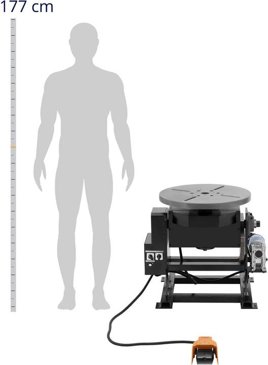 Produktbild MSW Schweissdrehtisch Schweisspositionierer Schweissdrehvorrichtung 250/500 kg -45/90°