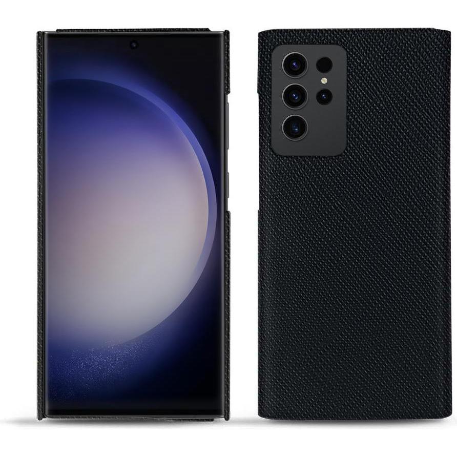 Noreve Lederschutzhülle (Samsung Galaxy S23 Ultra), Smartphone Hülle, Schwarz