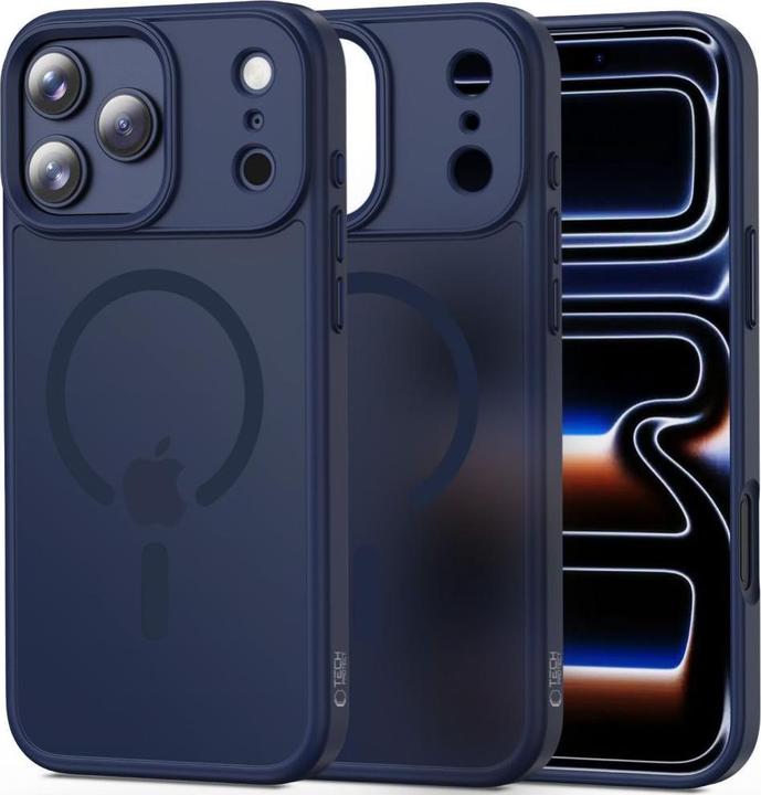 Actual product image Tech-Protect Magmat Magsafe Iphone 17 Pro Max Matt Tief Blau (Apple iPhone 17 Pro Max)