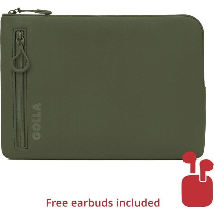 Thumbnail - Golla Laptop-Sleeve 15 Zoll, grün (15", Lenovo, Apple, HP, ASUS, Dell), Notebooktasche, Grün