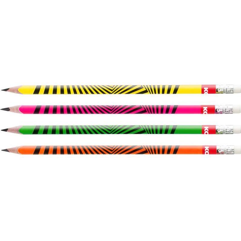 Kores, Bleistift, Bleistift "Grafitos Neon", H„rtegrad: HB, dreieckig (3 mm, HB, 12 x)