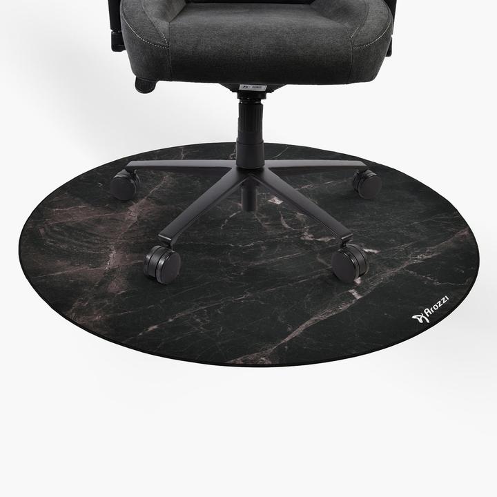 Actual product image Arozzi Computer chairs / desks ZONA Round Floor Pad - Black Marble (121 x 121 cm)
