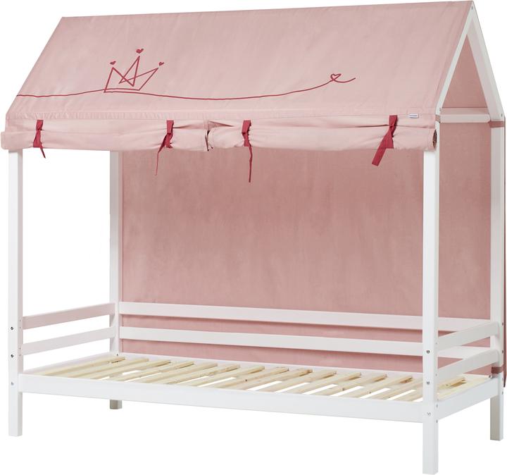 Produktbild Hoppekids BUNDLE BASIC Hausbett 90x200 cm mit PRINCESS Vorhang (90 x 200 cm)