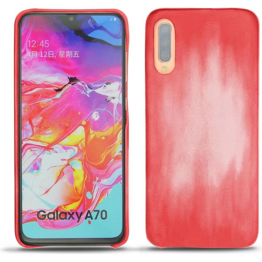 Noreve Lederschutzhülle (Samsung Galaxy A70), Smartphone Hülle, Rosa