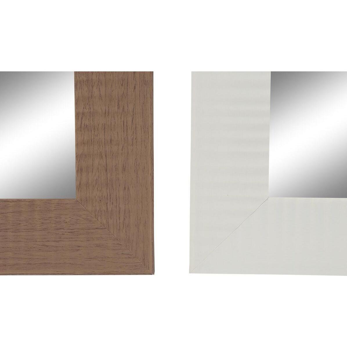 DKD Home Decor, Specchio, Wall mirror Brown Black Dark grey Ivory 70 x 2 x 97 cm (4 Units) (70 x 2 cm)