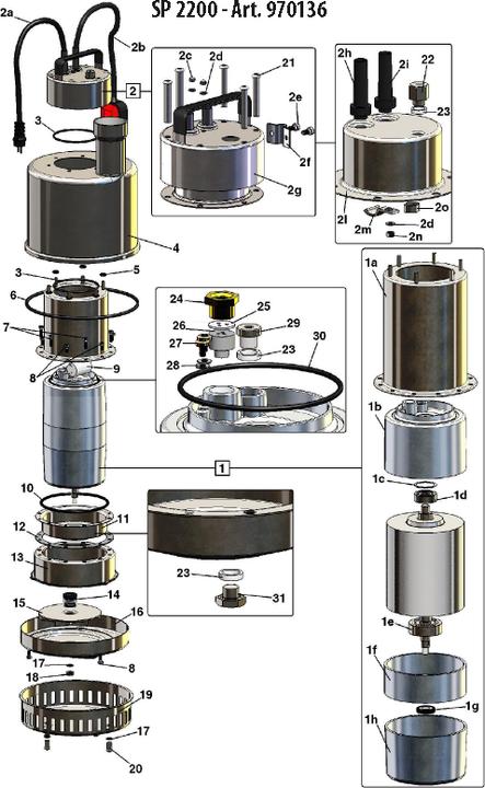 Image du produit Hydrostar Pompe de chantier SP 2200 (Pompe des égouts)
