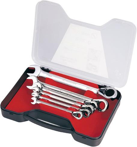 Produktbild JET Tools Ringgabel-Ratschenschlüssel Satz 6-teilig