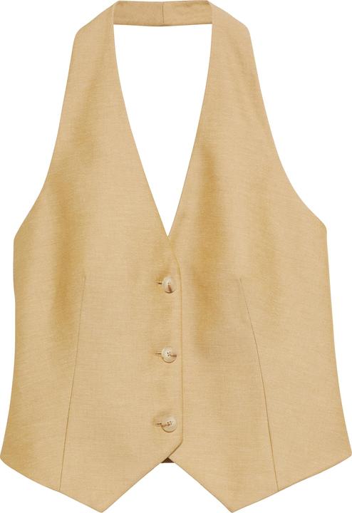 Produktbild Comma Neckholder-Weste aus Leinenmix (44)