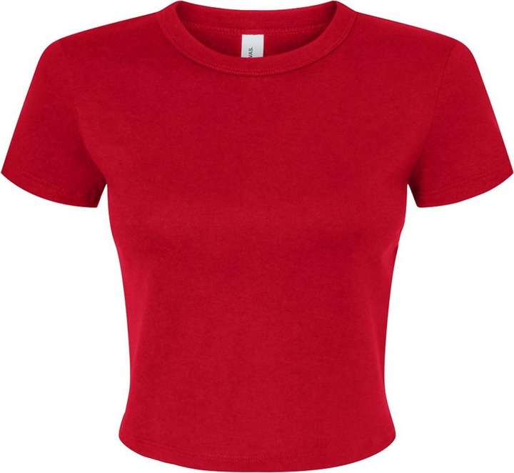 Actual product image Bella Canvas Womens/Ladies Micro-Rib Crop Top (XS)