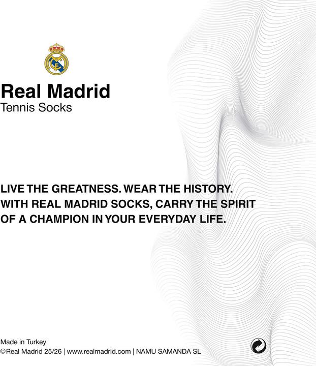 Produktbild Real Madrid CF Socken Sportlich Stretch RM Crew Socks 7-Pack (7er Pack, 35 - 38)