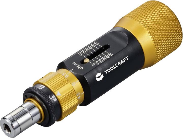 Toolcraft TO-9627246 Maat momentschroevendraaier voor elektronica en fijnmechanica