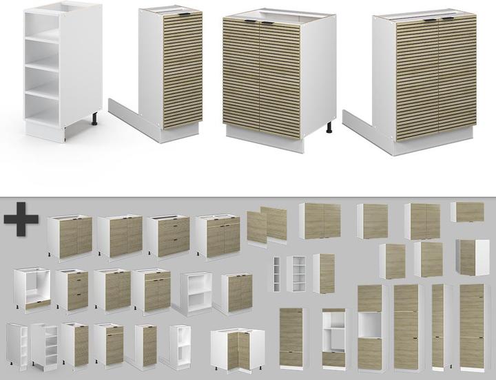 Produktbild Vicco Kücheninsel Fame-Line (90 x 82 x 82 cm)