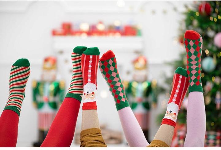 Image du produit Partydeco Chaussettes Père Noël, mix, 30-31 (1 pkt / 1 pc.) (Une unité par pack, 31 - 34)