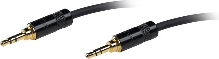 Fuj Tek 3.5mm Male to 3.5mm Male Patch Cable, 1m, Black (1 m)