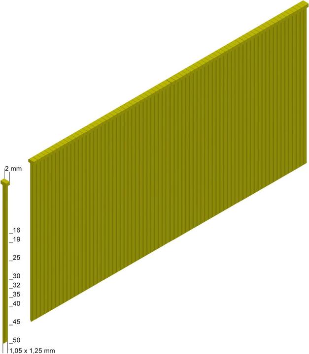 Produktbild Prebena PROFI-J-BOX Stauchkopfnägel Brads 25 / 32 / 40 / 50 mm 12500 Stk. verzinkt geharzt