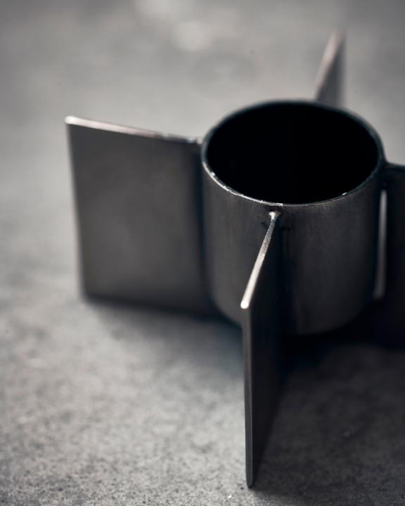 Actual product image House Doctor Candle stand, Wing, Raw iron