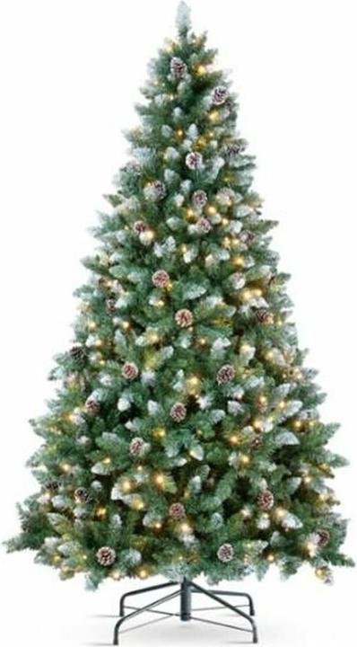 Actual product image DKD Home Decor Christmas tree green metal polyethylene 90 x 90 x 180 cm 180 cm (180 cm)