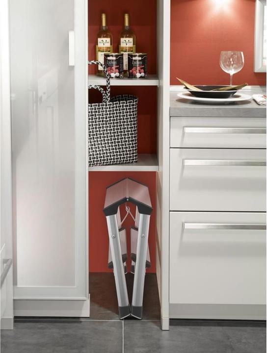 Actual product image Hailo D60 StandardLine, aluminium stepladder, 2x2 steps (Stile, 49.49 cm)