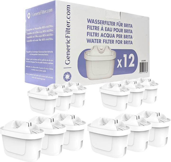 GenericFilter Cartouche de filtre à eau pour Brita Maxtra+ (pack de 12) (12 x)