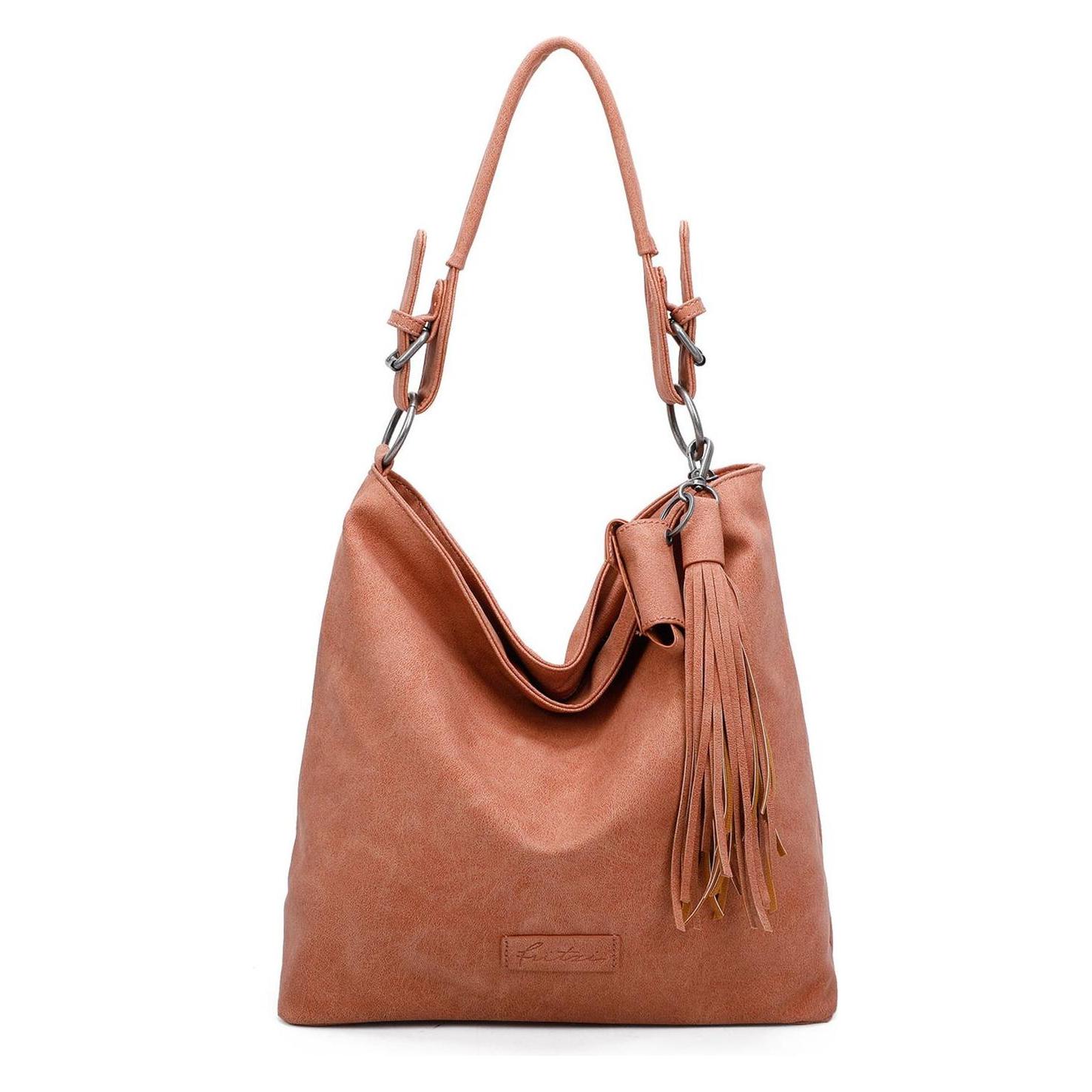 Fritzi Aus Preußen, Damen, Handtasche, Jakx Lipstick02 Hobo Bag, Braun