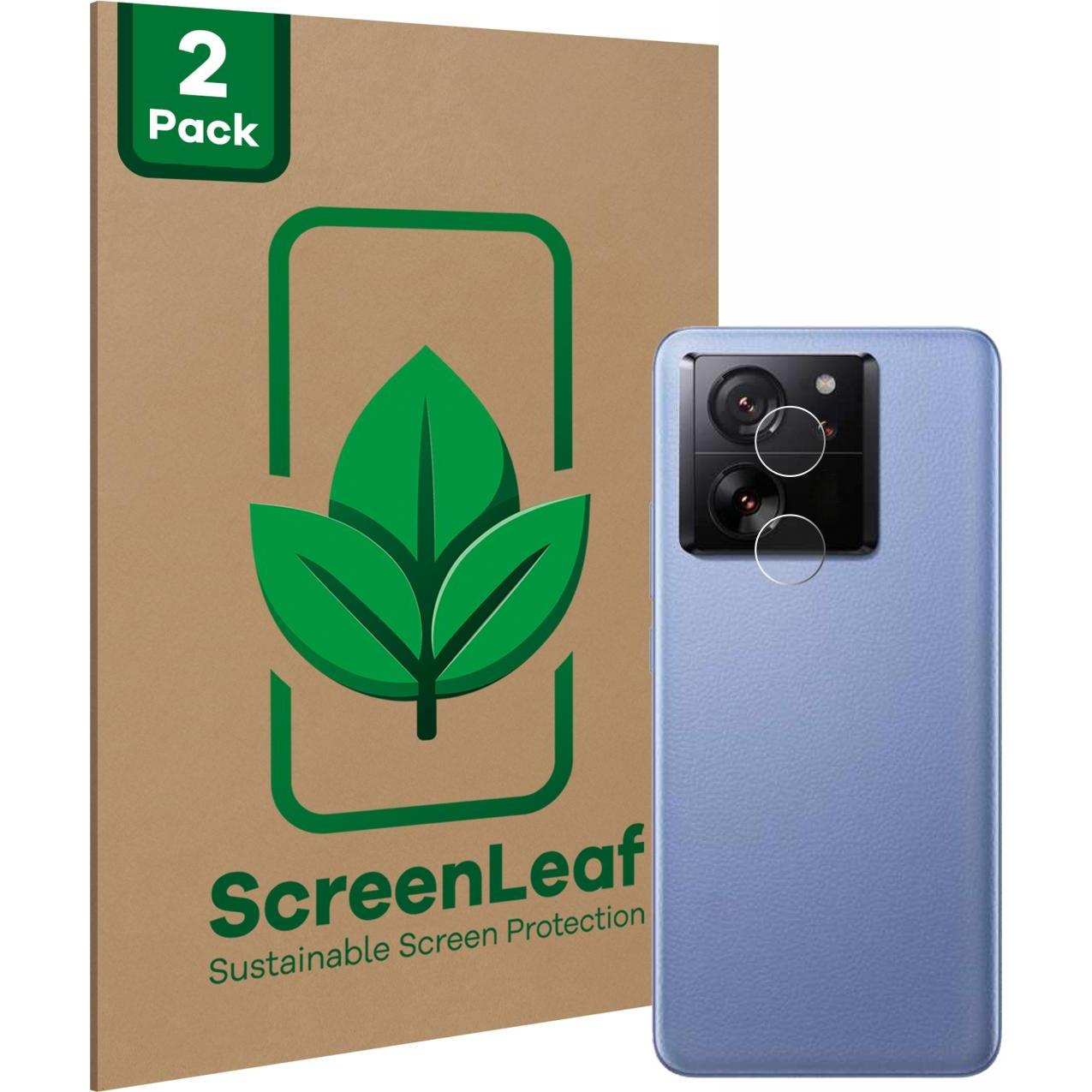 ScreenLeaf Schutzfolie nachhaltiger Displayschutz Displayschutzfolie Folie Klar Transparent (2 Stück, Xiaomi 13T Pro), S...