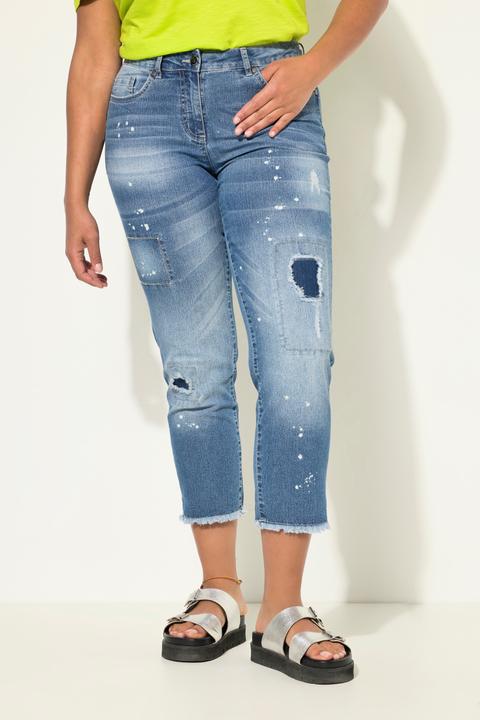 Produktbild Angel of Style Jeans, gerade Passform, Kleckse, Destroy-Effekte, Patches (58)