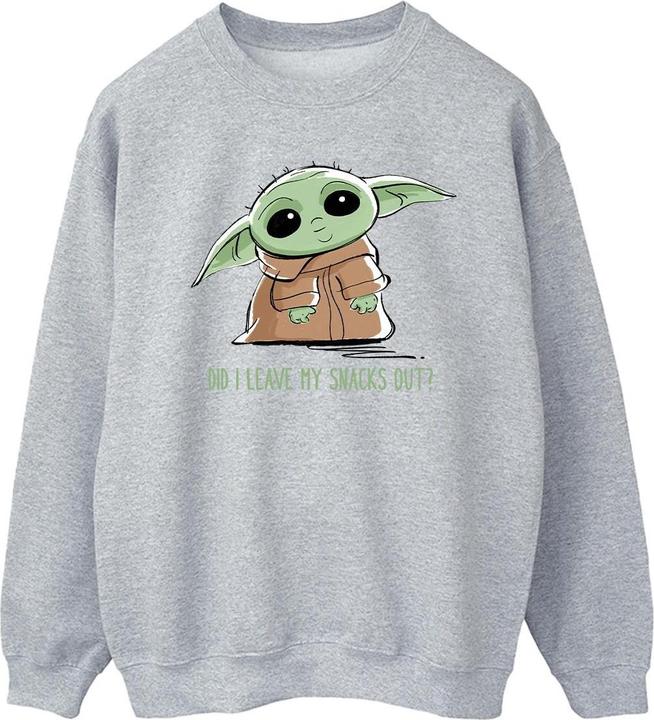 Immagine prodotto Star Wars The Mandalorian Grogu Snacks Meme Felpa Uomo (XL)