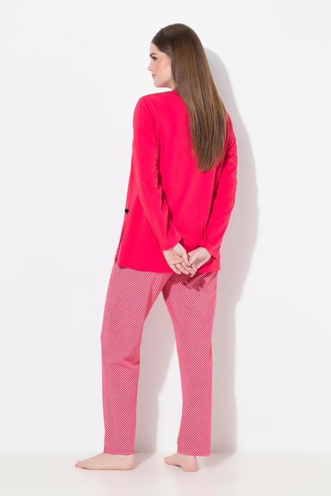 Produktbild Ulla Popken Pyjama, Muster, Rundhals, Langarm (58, 60)