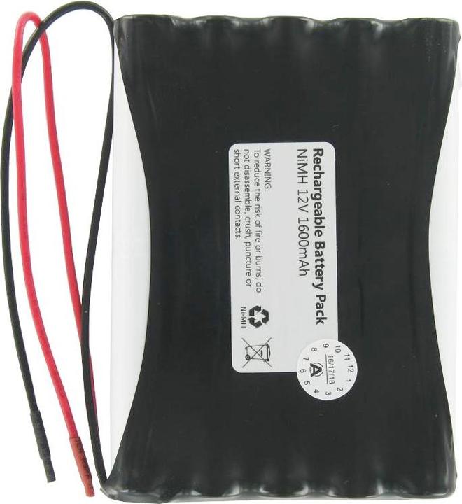 Produktbild XCell Akku Geze 12V mit Kabel (12 V, 1600 mAh)