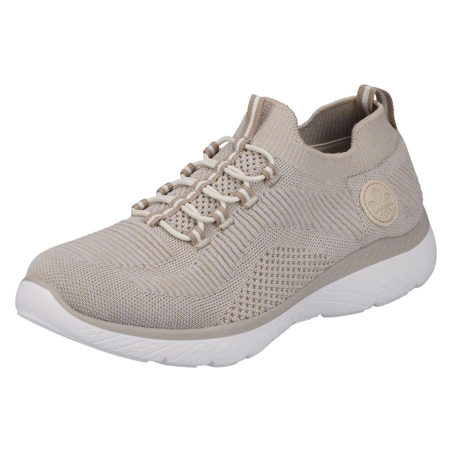 Rieker, Damen, Sneakers, Sneaker M5074 64, Beige, (39)