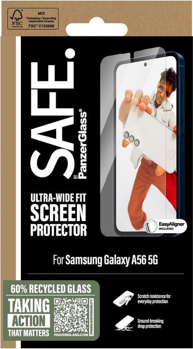 Produktbild PanzerGlass Safe By Screen (1 Stk., Samsung Galaxy A55, Samsung Galaxy A56)