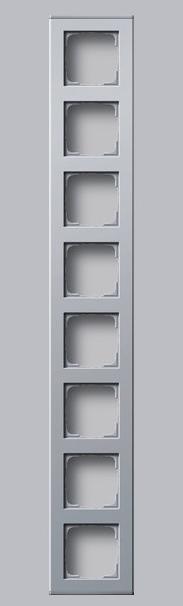 Actual product image Gira 136626 Profile 8-fold aluminium Profile 55 vertical