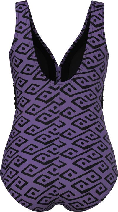 Produktbild Ulla Popken Badeanzug, Rauten, Softcups, Zierring, recycelt (46, 48)