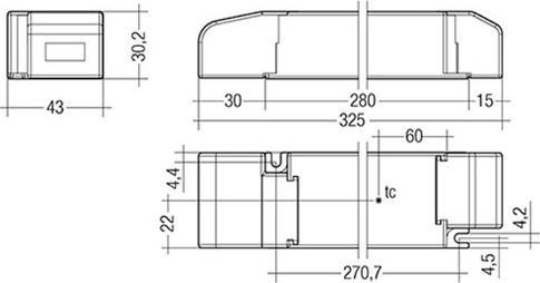 Produktbild Tridonic Dimmbares Installations-Netzteil 24V 150W mit DALI und Push-Dim Eingang