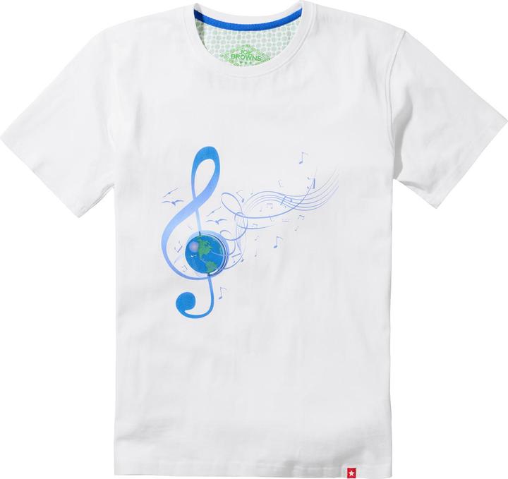 Joe Browns Globe & Treble Clef Graphic T-Shirt (L)