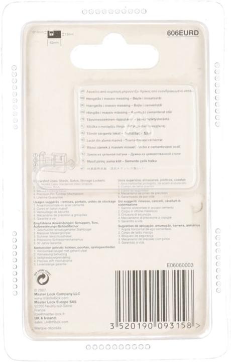 Produktbild Master Lock 606eurd