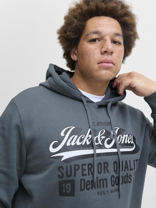Actual product image Jack & Jones JJELOGO SWEAT HOOD 2 COL 24/25 NOOS PLS (4XL)