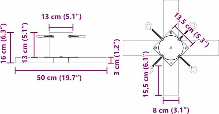 Produktbild vidaXL Weihnachtsständer
