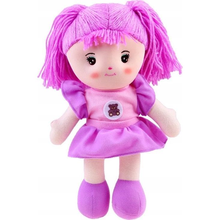 Jokomisiada Stoffpuppe Zuzia 33cm Lavendelkleid ZA3853